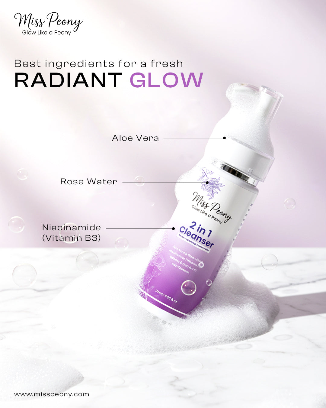 Rose Glow Niacinamide Cleanser
